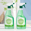 Packaging Customization 650ml Plastic Transparent color Cleanser Flat Bottle with Sprayer