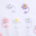 Custom Reusable Dust-Proof Silicone Drinking Straw Tips Lids Cup 10mm Dustproof Reusable Straw Cover Food Grade Cute Cup