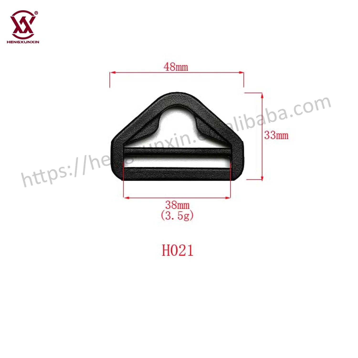 Plastic Adjuster with bar Swivel Clip D-Ring Loop Insert Buckle Backpack Triangle Ring Buckles Accessories