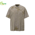 Custom Screen Print Tie Dye Blank Oversized T Shirt Stonewashed Plain Heavyweight Cotton Unisex Personalized T-Shirt