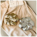 Acrylic Clutch Purse for Women Flower Shaped Evening Bags Chain Crossbody Bag Sparkly Handbag Wedding Party Metallic Clutch Bags