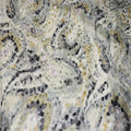 Western Country Amazing Gorgeous Royal Silk Burn Out Fabric Opal Paisley Regular Dots for Women Men Skirt Pants Saree
