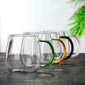 Custom High Quality Lead Free Crystal Glass Coffee & Tea Mugs with Transparent Handle Food Safe & Microwave Safe