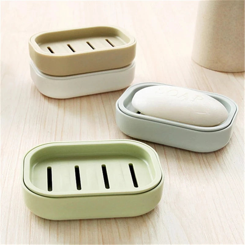 New Home Hotel Use Plastic Dish Plate Case Shower Travel Hiking Holder Durable Container for Soap Rack Dispenser Bathroom Soap