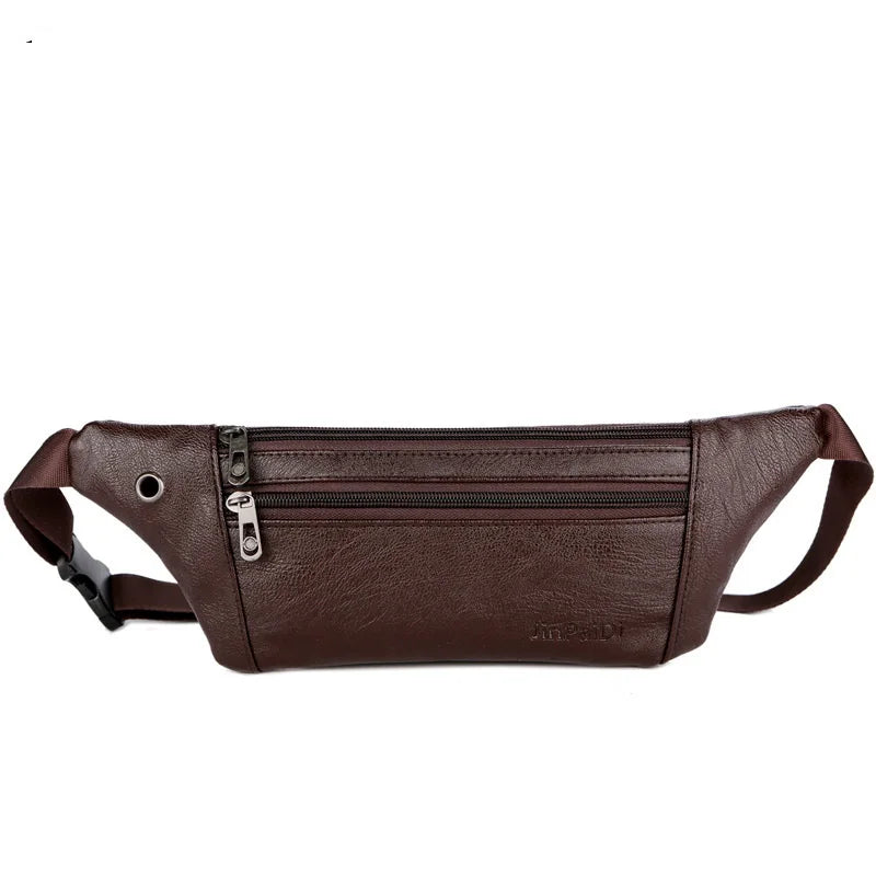 2026 Factory Promotion Unisex Fanny Pack Low Price OEM Fashionable Crossbody Waist Belt Bag Zipper Phone Holder PU Letter