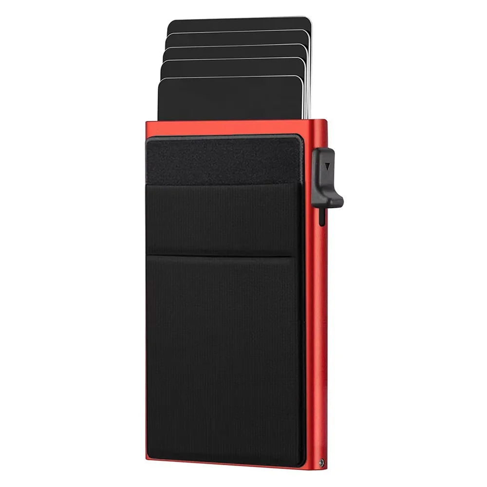Fashions and Handiness Aluminum Pop up Wallet Card Holder Pop up with Money Clip Hot Selling Birthday Gift
