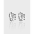 925 Sterling Silver Diamond Zircon Moissanite Earring Geometric Huggie Hoop Earrings Graceful Fashion Jewelry Earrings Women