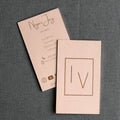 Recycled Custom Business Card Rose Pink Embossed Printed Paper Thank You Card Greeting Card With Envolpe