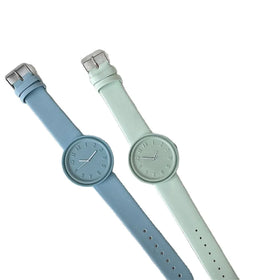 Fashion Trendy Simple Waterproof Canvas Belt Quartz Watch Candy-colored Female Students Watch Round Kids Watch