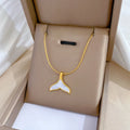 Fish Tail  Pendant Stainless Steel Necklace for Women Girls Fashion Jewelry Necklaces