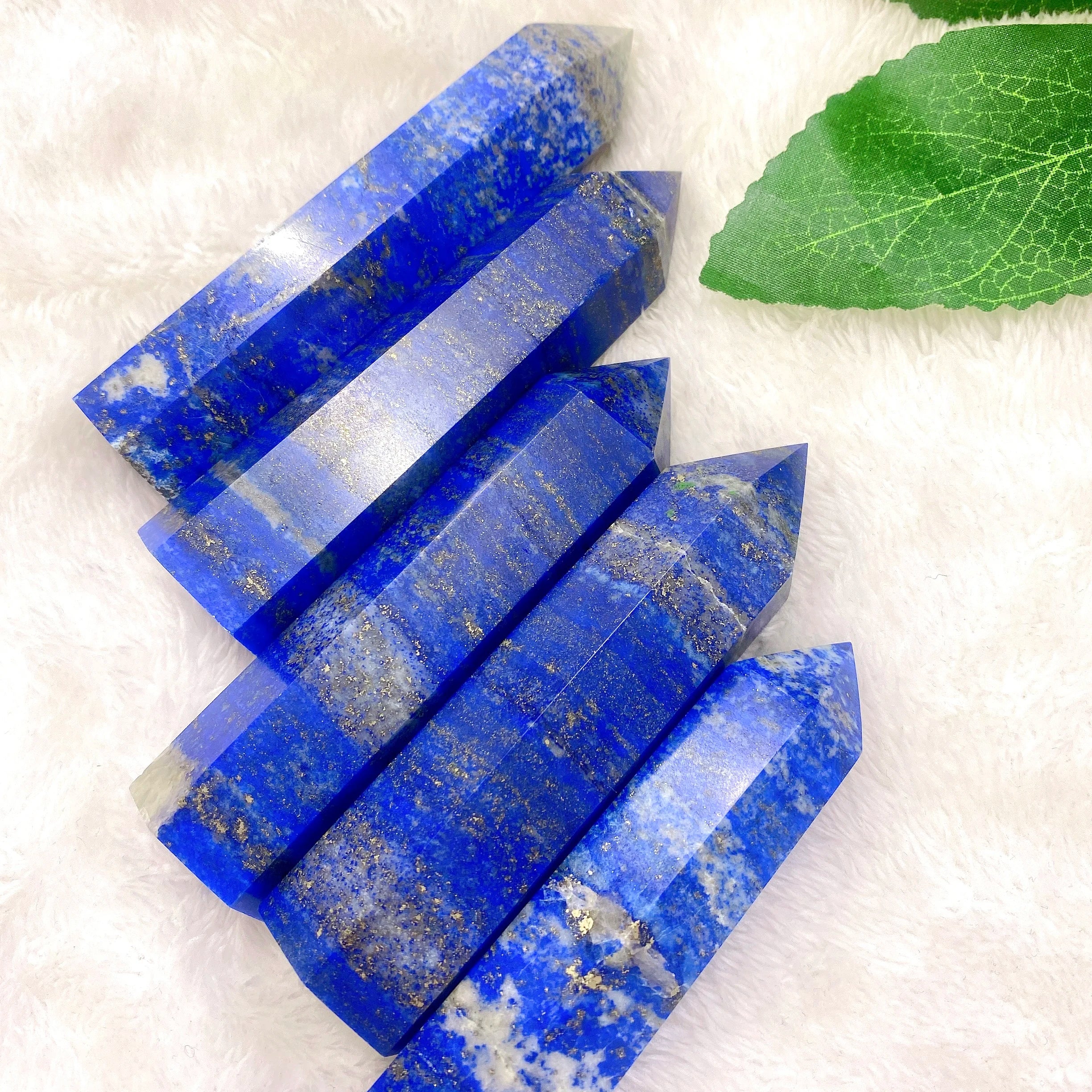 Hot Sale Natural High Quality Lapis Lazuli Stone Towers Healing Crystal Point for for Fengshui