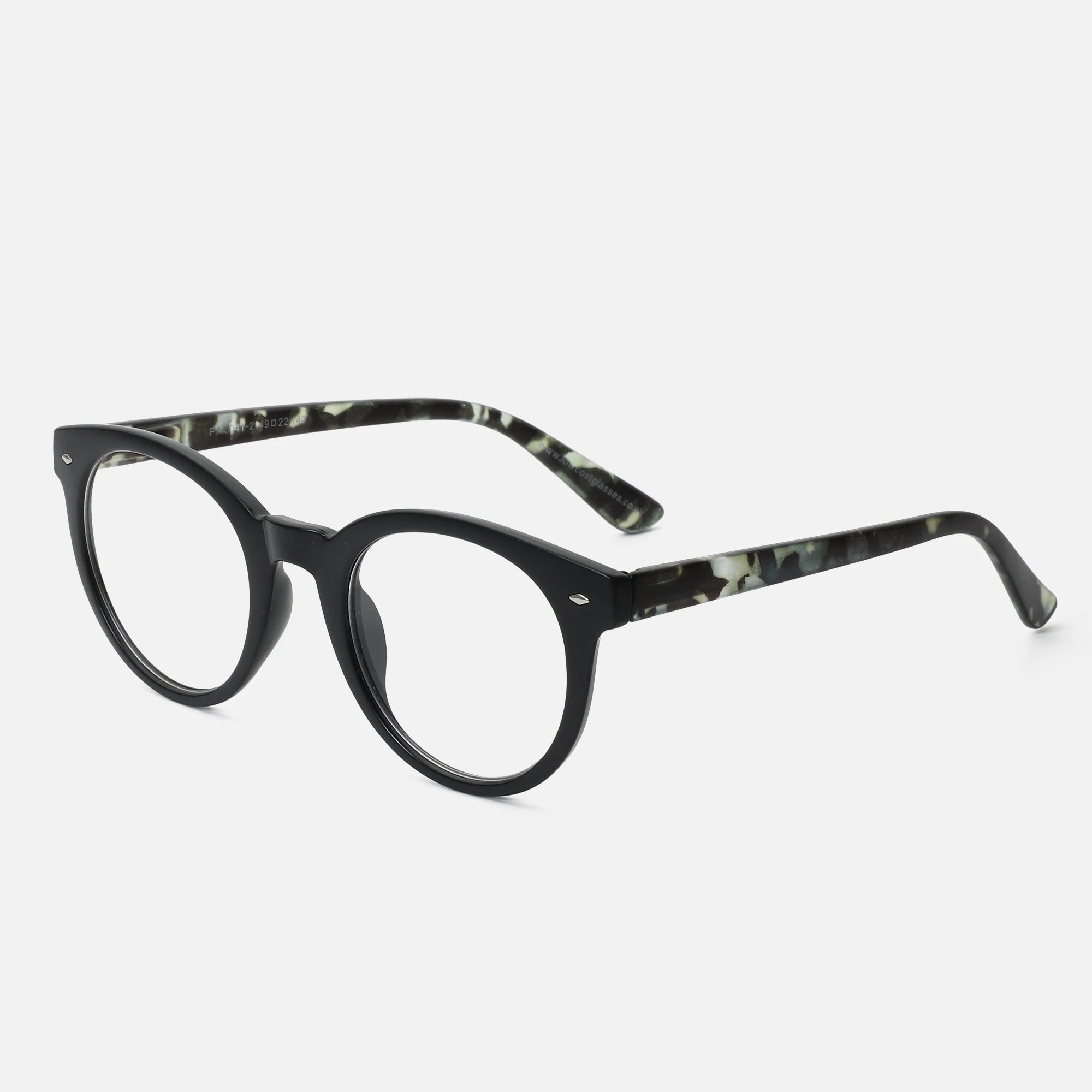 2022 New Arrivals Cheap Eyeglass Plastic Round Glasses Frame for Unisex Prescription Glasses Frame HD Mirror Lenses 49-22-140