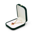 Customized Logo Exquisite Portable Mini Plush Gray Green Jewelry Box Fashionable Two-Color Pendant Packaging Box