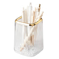 OWNSWING Makeup Brush Cup Holder Organizer for Vanity Pen Pencil Box Acrylic Clear Make up Brushes Holders Container
