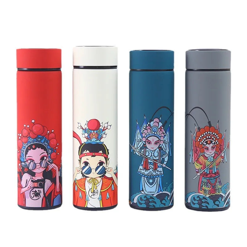 304 Stainless Steel Smart Airless Bottle National Super Straight Cup Portable Car Tea and Water Separation Business Gift Cups