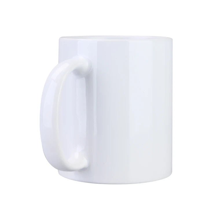 Eco-Friendly 11oz Ceramic Magic Image Sublimation Mugs Bamboo Handle 350ml Customized Prints for Tea Drinks Parties Camping