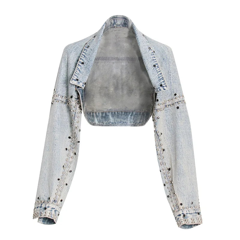 Hiking Short Denim Coat Women Y2k Cotton Spring Autumn Ropa Jeans Punk Gothic Bomber Jacket Windbreaker Vintage Jackets