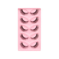 YEGZ-YJ-LN784 8mm Curled Synthetic Hair Eco-Friendly Vegan Domestic Chemical Fiber Full Strip Eyelashes Natural Eyelashes Strip