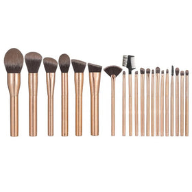 Lilywild 20pcs Wholesale Synthetic High Quality Private Label Luxury Rose Gold Professional Custom Make up Brush Set With Logo