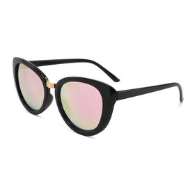 CONCHEN OEM Brand Vintage Sun Glasses Custom logo pink Mirror Lenses Fashion Ladies Sunglasses Women 2024