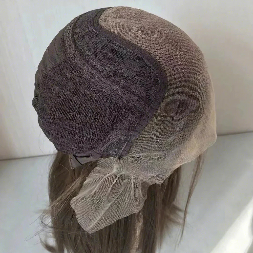 Yefinewig Stock Brazilian Remy Transparent Lace Top 24inch Long Layer Jewish Kosher Human Hair Wigs
