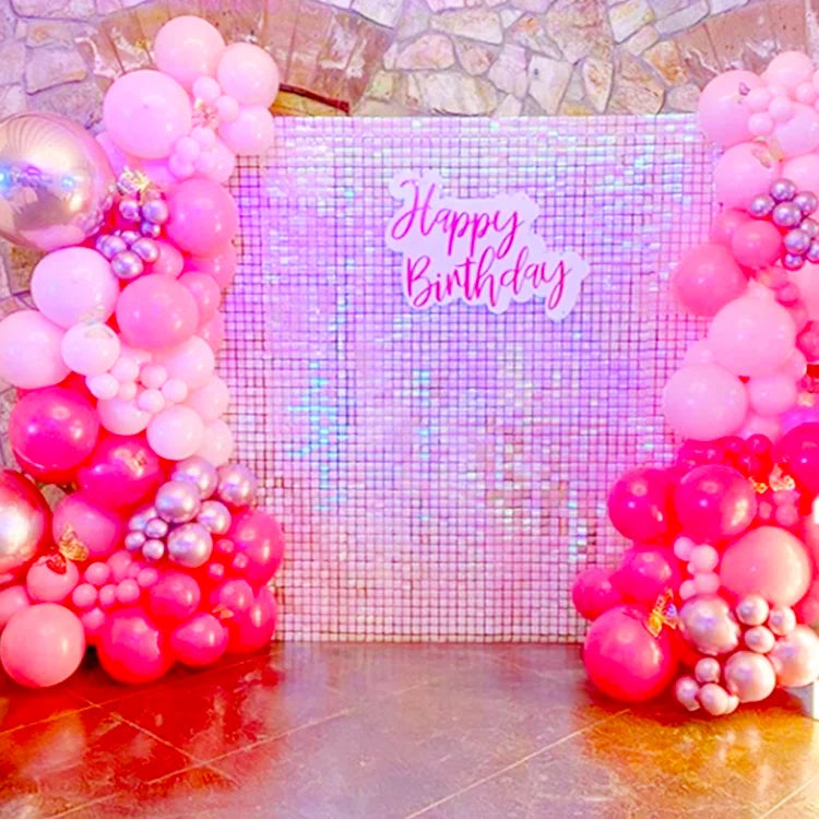 Wedding Supplies Plastic Background Panel for Sequins Lemon Pink Sparkly Shimmer Dequin Panels