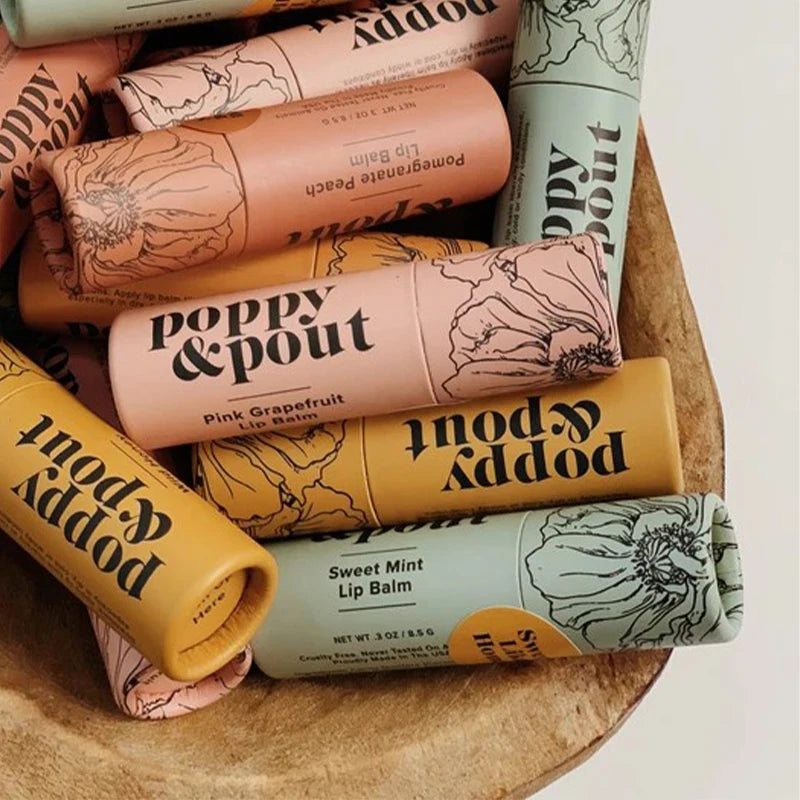 Eco Friendly Biodegradable Kraft Cardboard Cosmetic Empty Stick Paper Deodorant Containers Packaging Paper Tube for Lip Balm