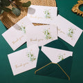 New Style Gold Stamping Flower Thank You Greeting Cards Teacher Mother's Day Custom Thank You Card With Envelope