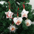 Christmas Photo Ball Sublimation Blank Christmas Ornament Transparent Plastic Ball Size 8CM Sublimation Christmas Ornament