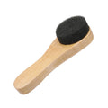 Factory Wholesale Custom Logo Wooden Handle Sponge Polishing  Shoe  Brush