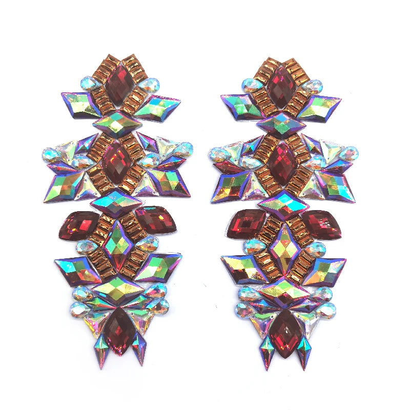 Custom Rubber Resin Appliques Patches Hot Fix Embroidery Clothing Patch Appliques for Garment & Processing Accessories