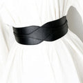 Fashion Ladies PU Belts Simple Elastic Waistband with Wide Waist Seal Decorative Accessories