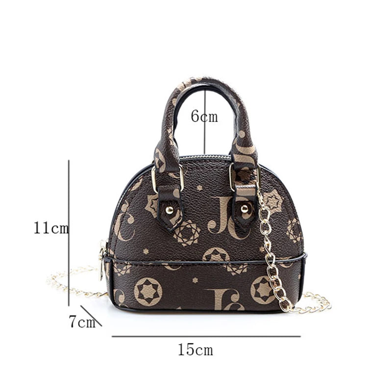 Girls Bag Barrel Crossbody Handbag Printing Dome Purse Girls Little Satchel Sling Bags Print for Girls Customized Fashion Bag PU