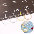 Sterling Silver Bead Frames Fits for Add Beads Round Bead Frames With Screw Bracelet Necklace Bead Frames