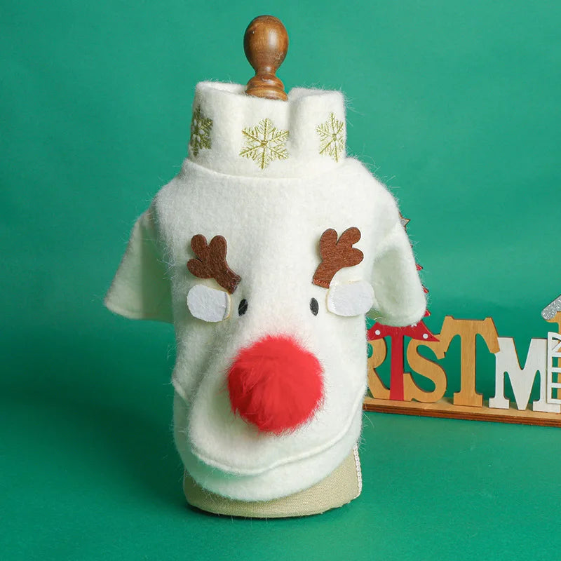 Wholesale Red Cute Snowman Girl Pet Dog Christmas Dresses
