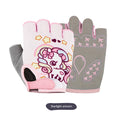 Boys and Girls Cycling Fingerless Gloves for Bike Scooter & Skateboard in Different Colourful Designs & Size