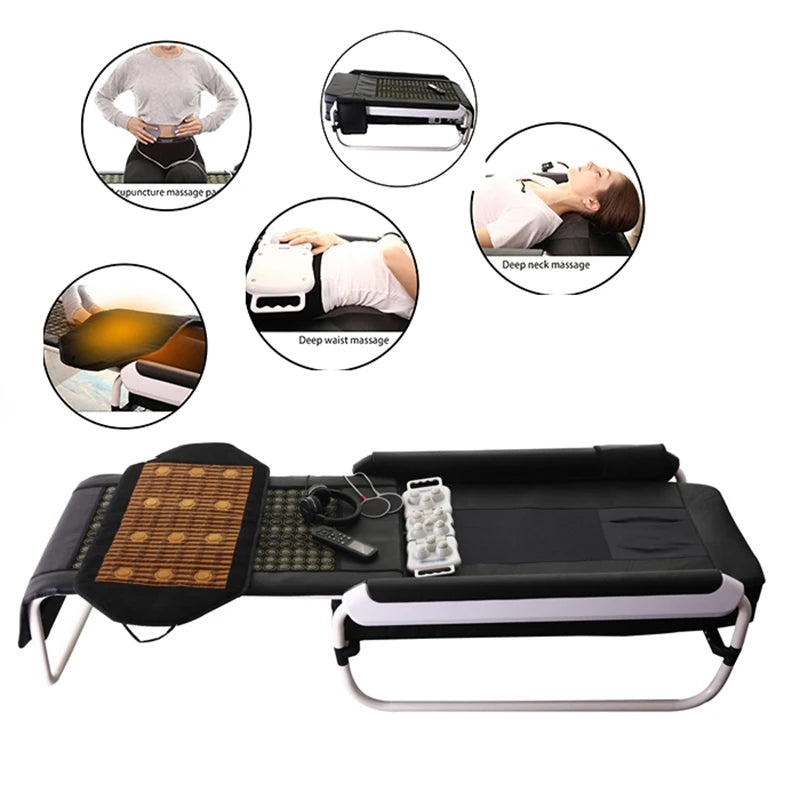 Korean Jade Master V3 V4 Spine Lumbar Pain Relax Infrared Thermal Electric Heating Massage Bed Table Spa Beauty Salon Furniture