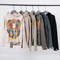 Custom Wholesale Oem Mens Distressed Hoodie Oversized  Cotton Ripped Custom Bottom Cut Hoodies Men