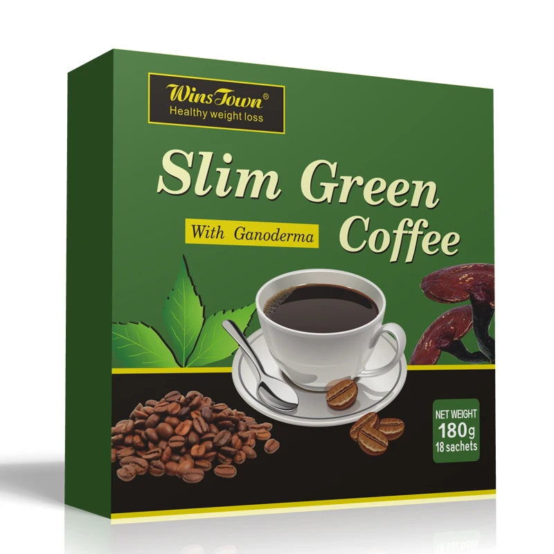 Herbs Healthy Diet Powder Coffee Natural Slim Instant Weight Loss Green Bag Packaging Oem Coffee and Slimming Product Neutral