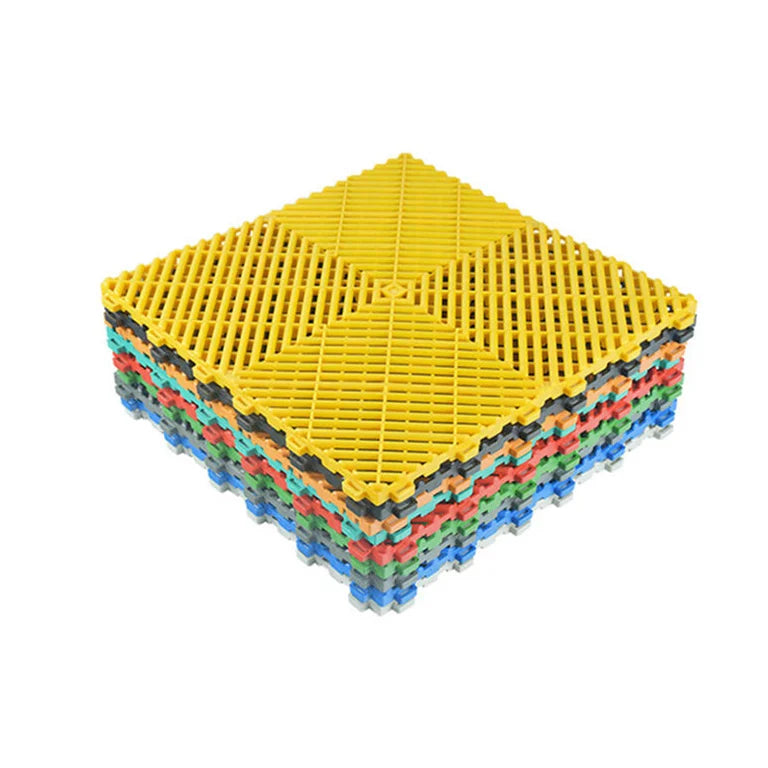 High Strength Car Wash Room Plastic Interlocking Garage Tiles Flooring