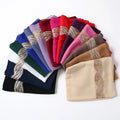 Autumn Scarves Shawls Chiffon Muslim Women Latest Scarfs Luxury Head Crepe Long Plain Bubble Ladies Hijab Scarf