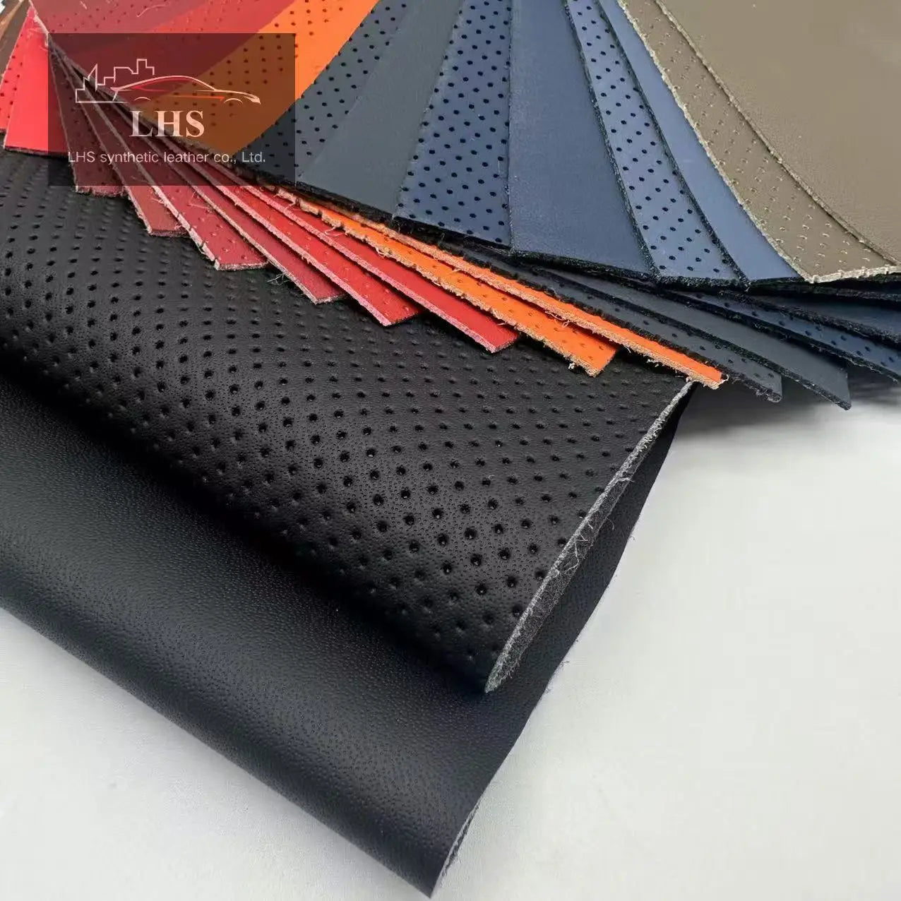 Factory Hot Sale Waterproof Car Interior Microfiber Leather Steering Wheel Cover with Glossy Trims for Home Decor and Bag Use