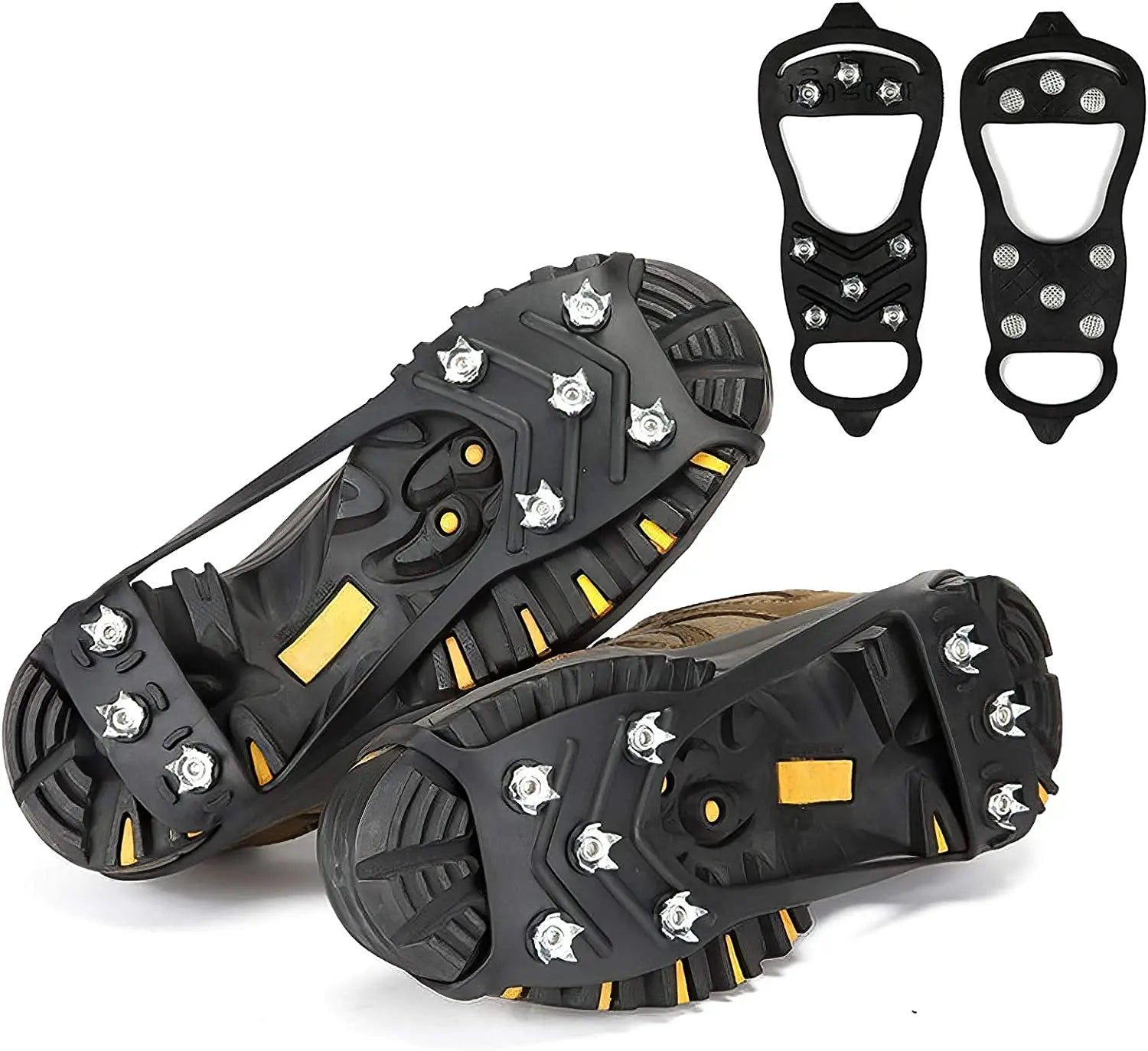 Outdoor 8 Teeth Universal Ice Snow Shoe Spikes Grip Anti slip Cleats Crampons