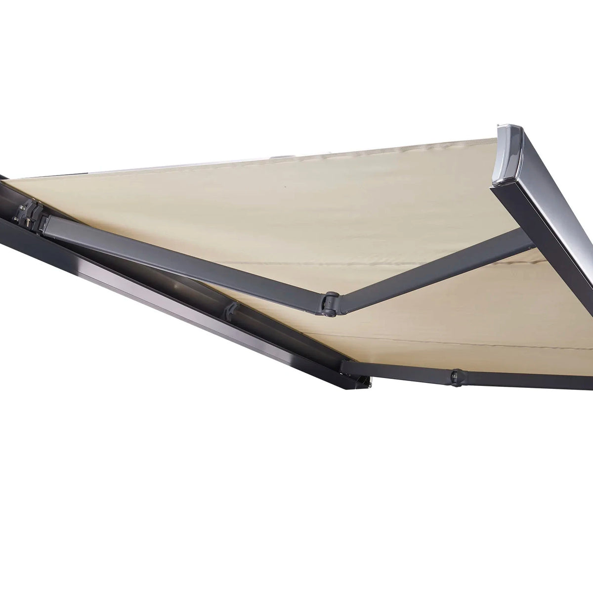Outdoor Folding Arm Awning Full Cassette Retractable Awning with Remote Control Motorized Awning With LED Light