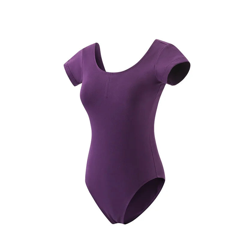 Wholesale Customization Adults Training Gymnastics Ballet Leotards Cotton Fabric Dance Apparel Ballet Dance Wear for Women