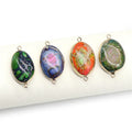 Huiying Irregular Oval Semi-precious Stones Diy Pendants Jewelry Accessories Healing Crystals Stone Necklace Jewelry