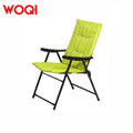 WOQI Portable Folding Leisure Chairs with Cushion Arabic Fabric for Garden Patio Camping Picnics Customizable Logo