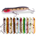 100mm/16g 10 Colors New Lure Pencil Hard Lure Sound Bead Steel Ball Far Throw Shallow Water Snake Minnow Lure with Treble Hook