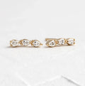 H&F Real Gold 18K 14K 9K Jewelry Earrings with SI FG VVS Pear Cut Natural Diamonds Stud Diamond Earrings