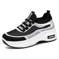 Mesh Breathable Black Women's Sports Shoes Mesh Casual Shoes